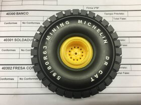 Copia rueda Michelin maquetas maquinas Industrias Loher